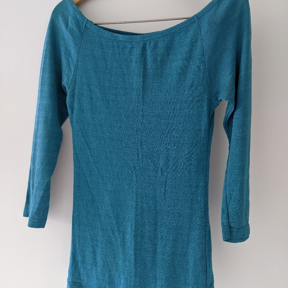 Michael stars turquoise shirt